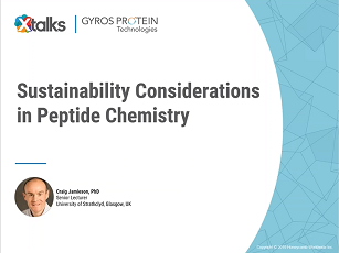 Sustainability considerations in peptide chemistry