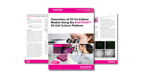 Generation of 3D co-culture models using the RASTRUM™ 3D cell culture platform